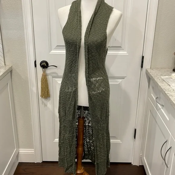 Altar'd State | Sweaters | Altars State Size Small Long Green Sweater Vest  | Poshmark